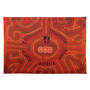 Mola Design by San Blas Indians Cloth Placemat