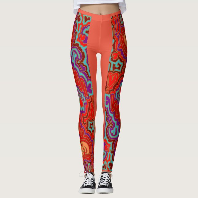 Mola Kuna Leggings (Front)
