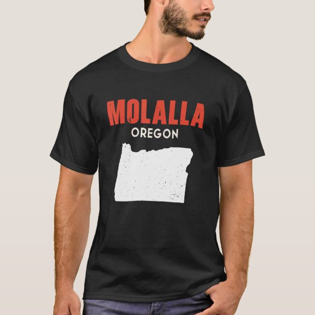 Molalla Oregon USA State America Travel Oregonian T-Shirt (Front)