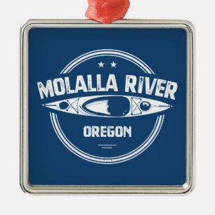 Molalla River Oregon Kayaking Metal Ornament