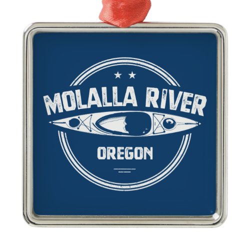Molalla River Oregon Kayaking Metal Ornament