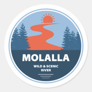 Molalla Wild And Scenic River Classic Round Sticker