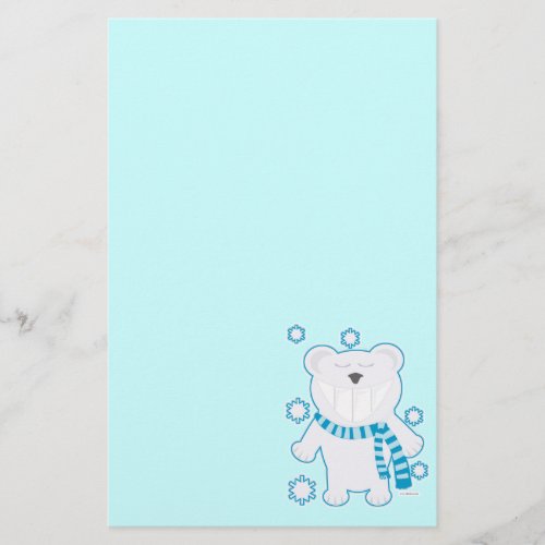 Molar Bear Joy Fun Cute Polar Cartoon Stationery