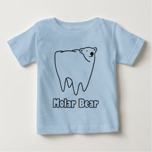 Molar Bear Polar Tooth Bear Baby T-Shirt