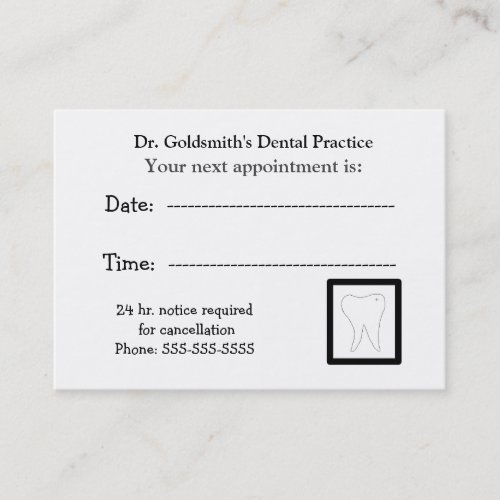 Molar Dental Appointment Design