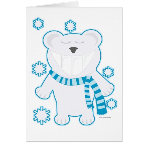 Molar Polar Bear Joy Funny Cartoon Blank