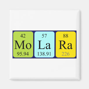 Molara periodic table name magnet