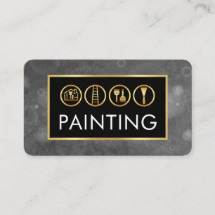 Mold Dirty Plaster Paint Walls Painter  Business Card