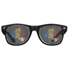 Moldavia flag retro sunglasses