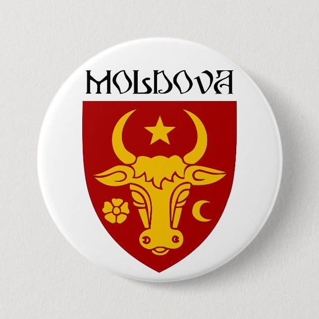 Moldavian coat of arms button (Front)