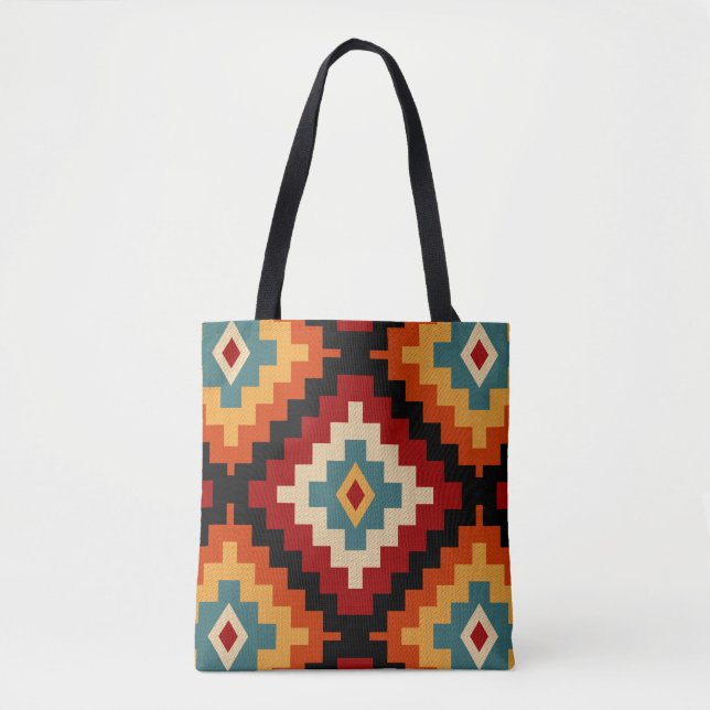 Moldavian Folk Art Motifs Tote Bag (Front)