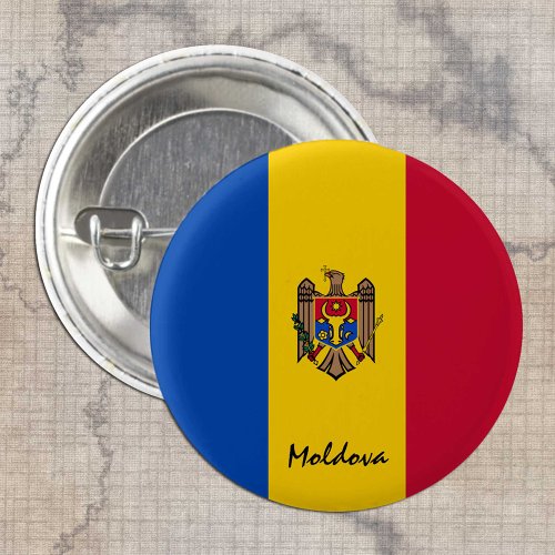 Moldova button patriotic Moldovan Flag fashion Button