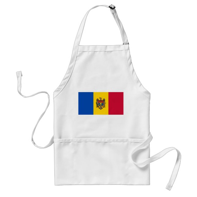 Moldova Flag Adult Apron (Front)