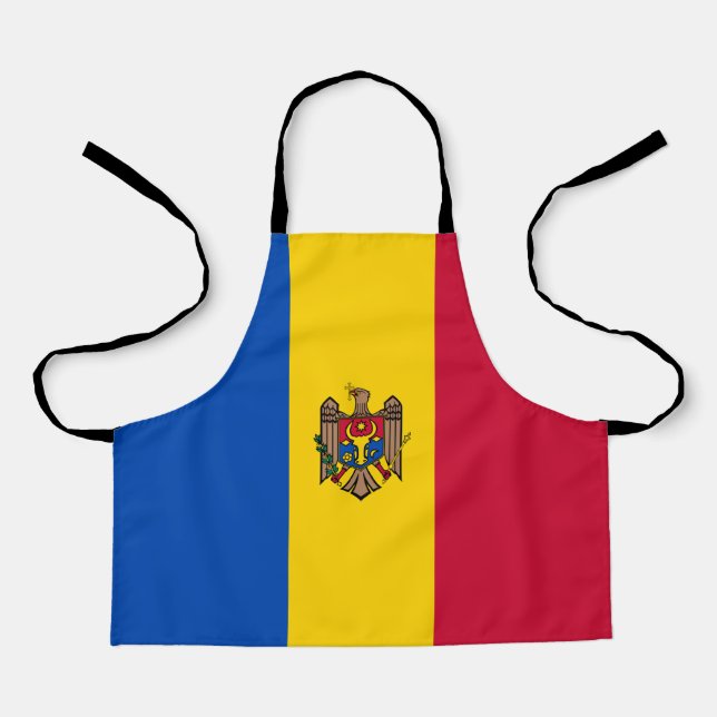 Moldova Flag Apron (Front)