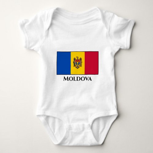 Moldova Flag Baby Bodysuit