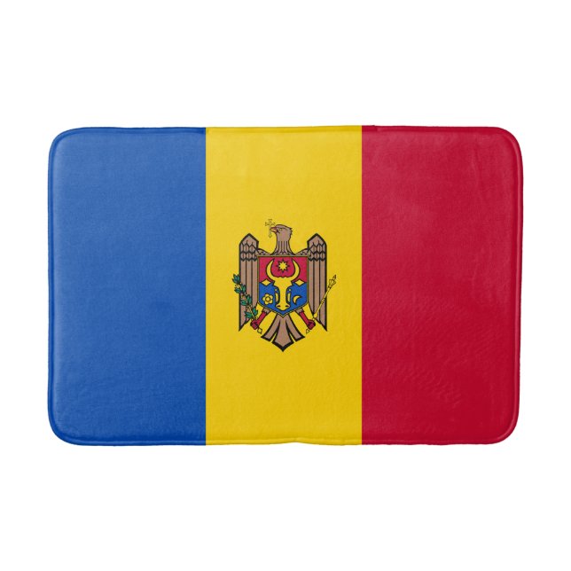 Moldova Flag Bath Mat (Front)