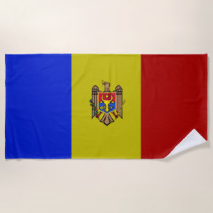 Moldova flag beach towel