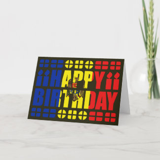 Moldova Flag Birthday Card