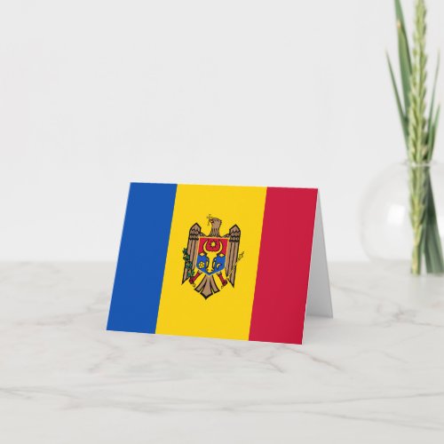Moldova Flag Card