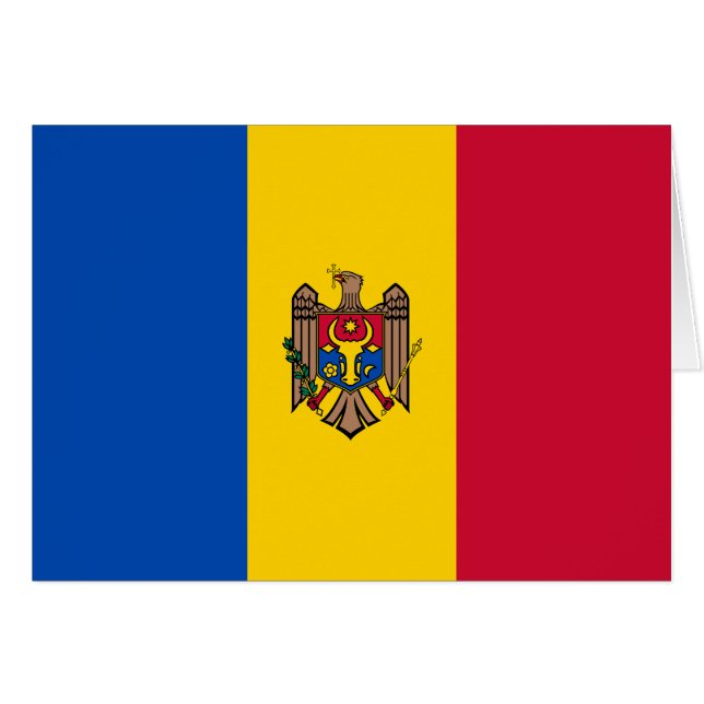 Moldova Flag Cards (Front Horizontal)