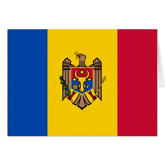 Moldova Flag Cards (Front Horizontal)