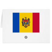 Moldova Flag Cards (Back Horizontal)