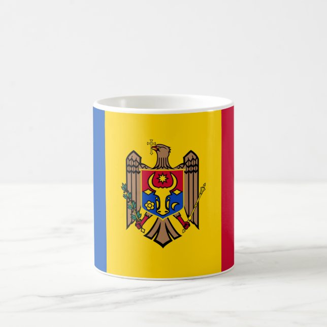 Moldova Flag Coffee Mug (Center)