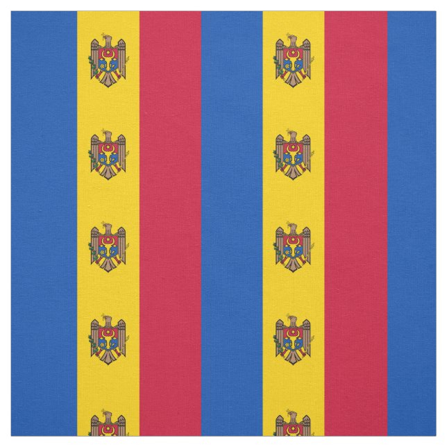 Moldova Flag Fabric (Swatch)