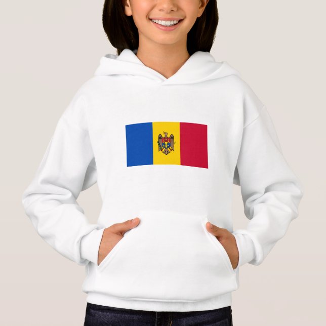 Moldova Flag Hoodie (Front)