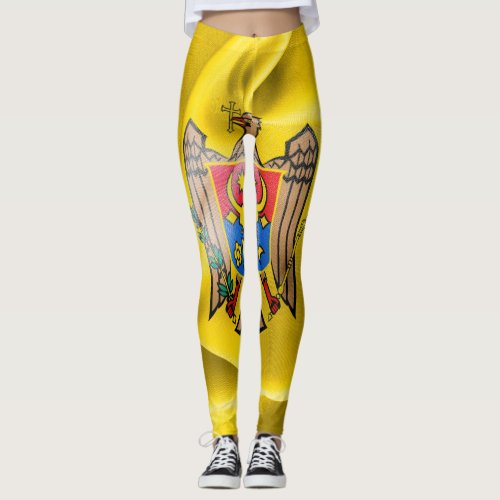 Moldova Flag Leggings