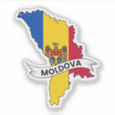 Moldova Moldovan Coat Of Arms National Emblem Vinyl Bumper Sticker Decal – Glossy