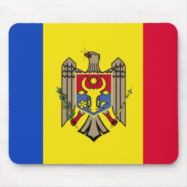Moldova Flag Mousepad (Front)