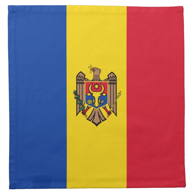 Moldova Flag Napkin (Front)
