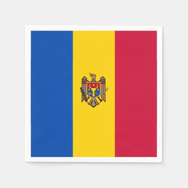 Moldova Flag Napkins (Front)