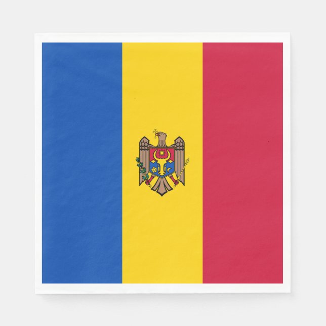 Moldova Flag Napkins (Front)