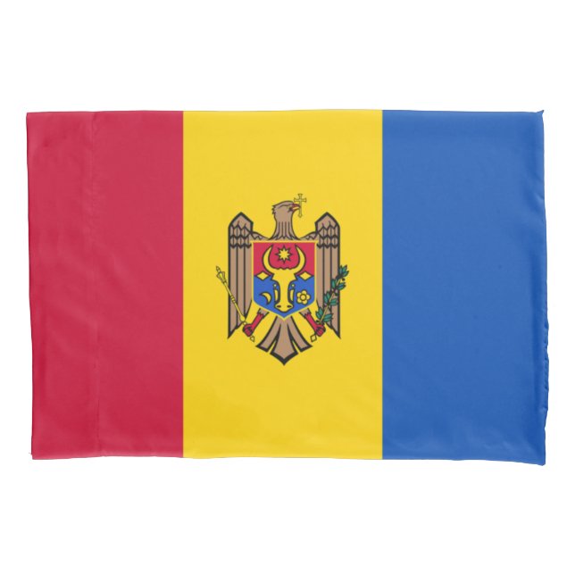 Moldova Flag Pillow Case (Front)