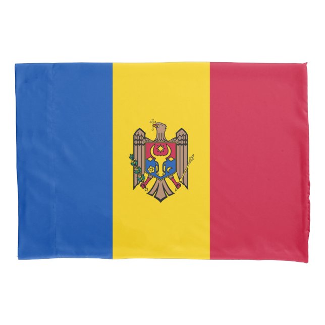 Moldova Flag Pillow Case (Front)