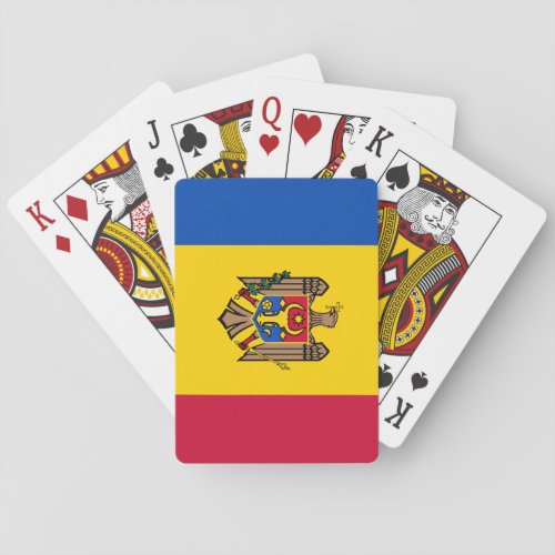 Moldova Flag Poker Cards