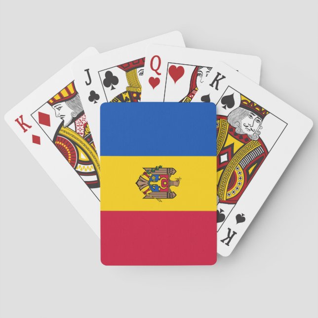 Moldova Flag Poker Cards (Back)