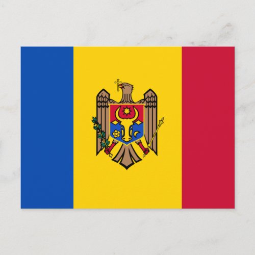 Moldova Flag Postcard