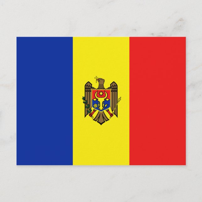 Moldova Flag Postcard (Front)