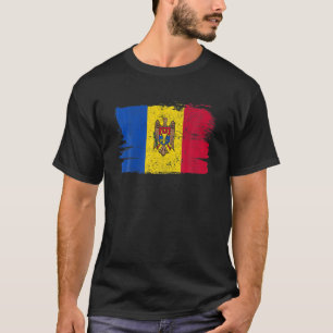 Moldova Flag Pride Friendship Proud Peace Vintage T-Shirt