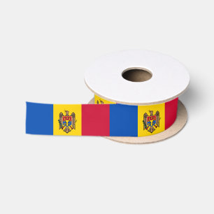 Moldova Flag Satin Ribbon