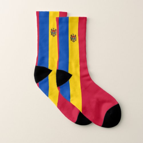 Moldova Flag Socks