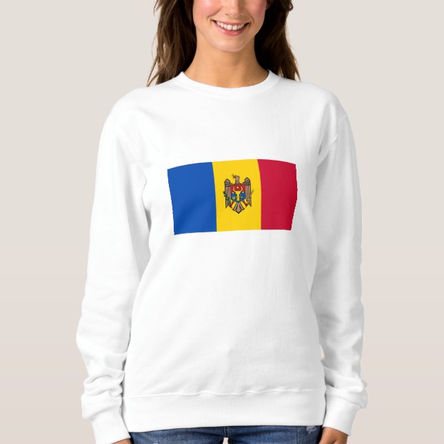 Moldova Flag Sweatshirt (Front)