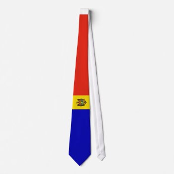 Moldova Flag Tie by GrooveMaster at Zazzle