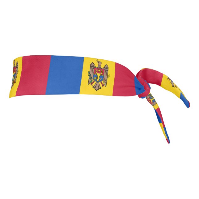 Moldova Flag Tie Headband (Rotate 90)