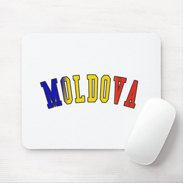 Moldova in National Flag Colors Mouse Pad