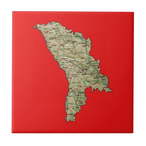 Moldova Map Tile