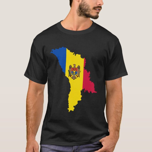 Moldova,Moldova Flag,Flag of Moldova. T-Shirt (Front)